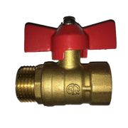 91283 Кран шар.FM 3/4 (Ф20) бабочка Ш-Г 11Б27п1 Ру16 AQUALINK (04777)