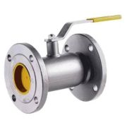 94211 Кран шаровый LD КШЦФ Ду80/70 Ру1,6МПа фланц из стали 20, длина 210мм