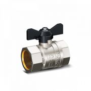 45346 Кран шар латун LD ПРАЙД 47.25.В-ГШ.Б Ду25 Ру40 бабочка (американка)